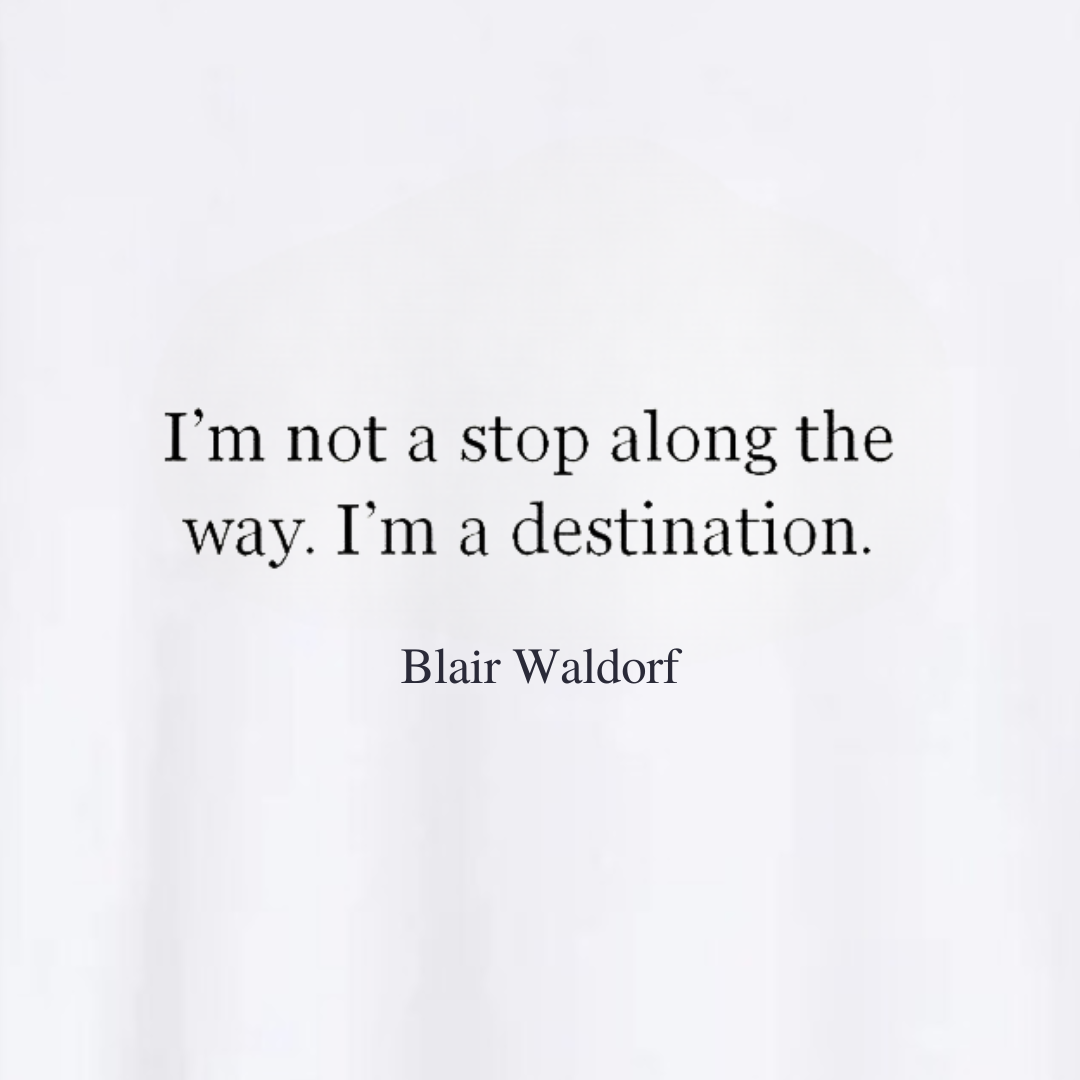 Polera Frase Blair Waldorf