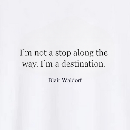 Polera Frase Blair Waldorf