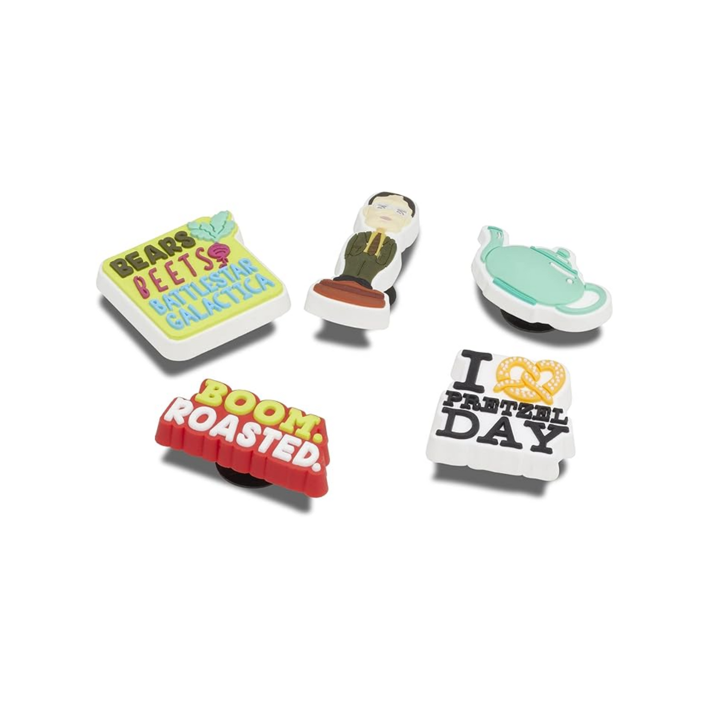 Set de 5 dijes Crocs Originales de The Office