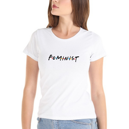 Polera Feminist - Friends Edition (Blanca)
