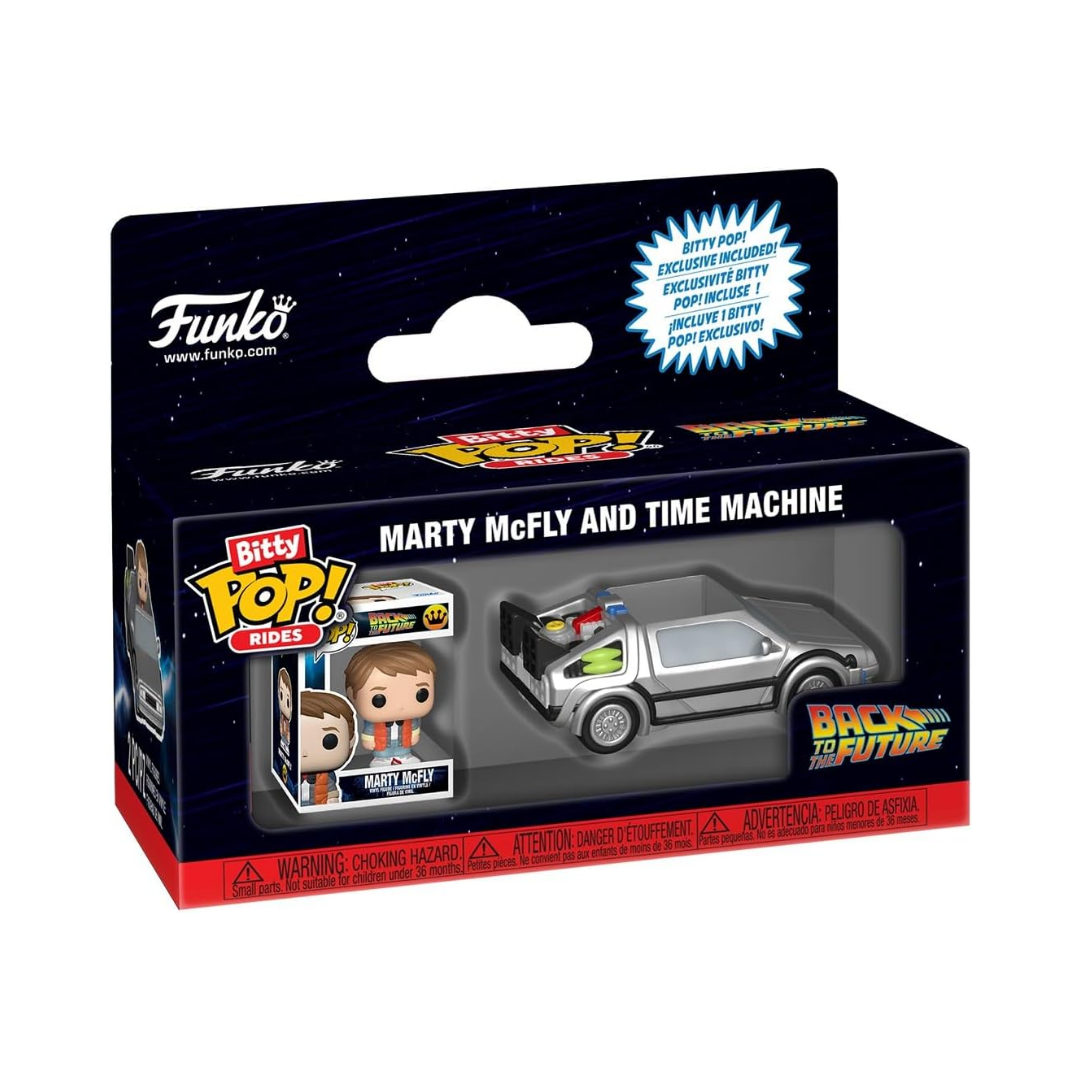 Bitty Pop Ride: Marty McFly con Máquina del Tiempo – Regreso al Futuro