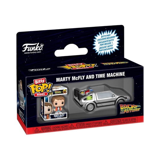 Bitty Pop Ride: Marty McFly con Máquina del Tiempo – Regreso al Futuro