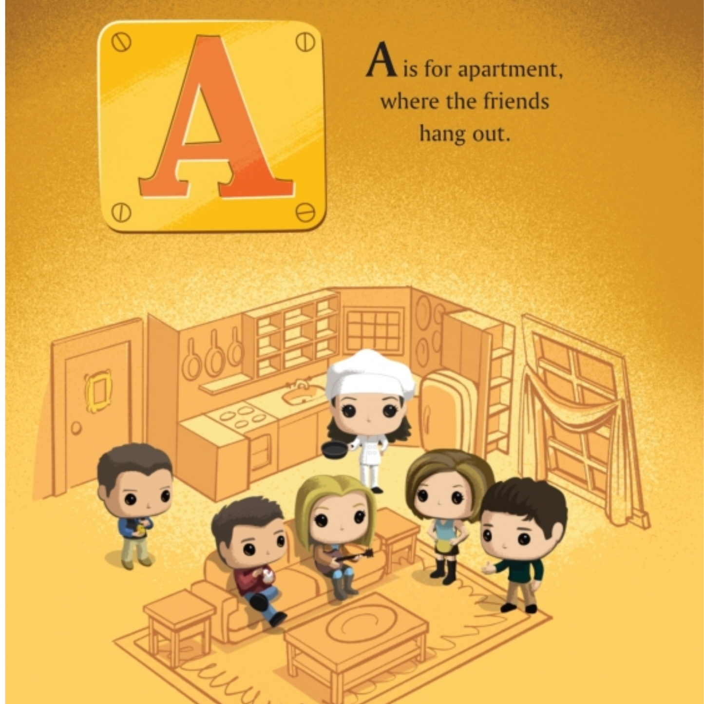 Libro de Abecedario Friends – Funko Pop! x Little Golden Book (Inglés)