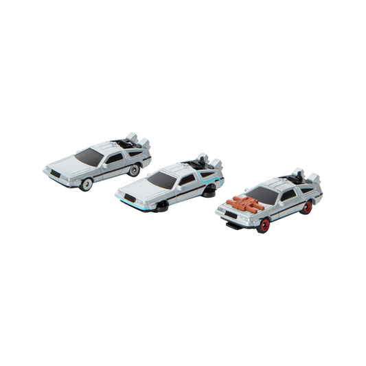 Nano Hollywood Rides – Set 3 Autos Die-Cast Back to the Future