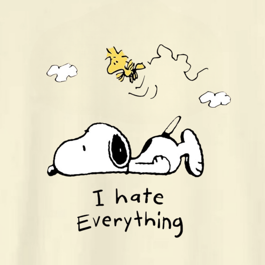Polera "I Hate Everithing" Snoopy