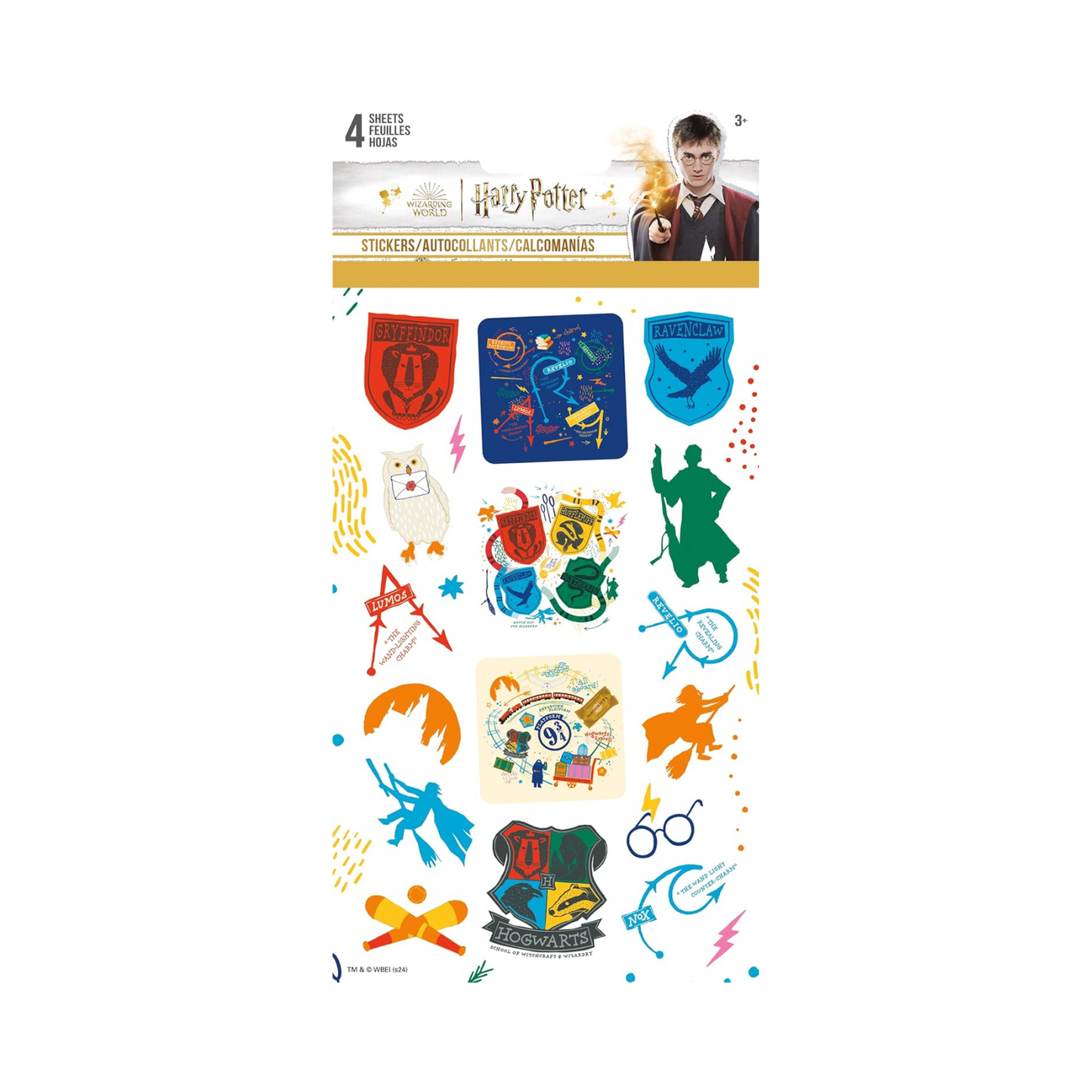 Harry Potter - Stickers Doodleiciouse (4 hojas)