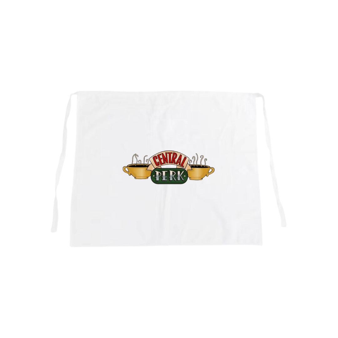 Delantal Central Perk Blanco