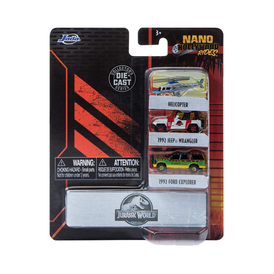 Nano Hollywood Rides – Set de Autos Jurassic World