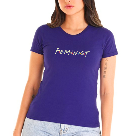 Polera Feminist - Friends Edition (Morada)