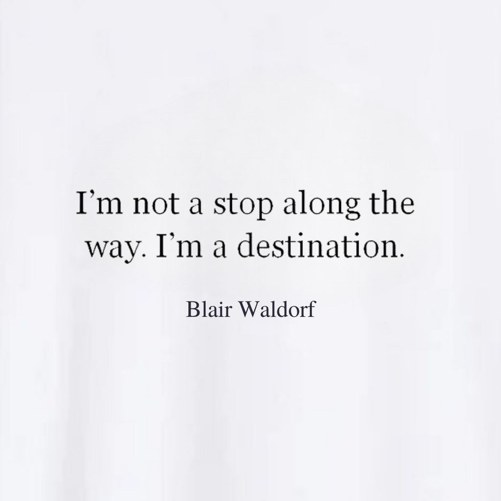 Polera Frase Blair Waldorf
