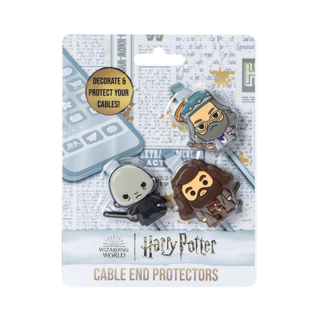 Set 3 Protectores de extremo para cables Harry Potter
