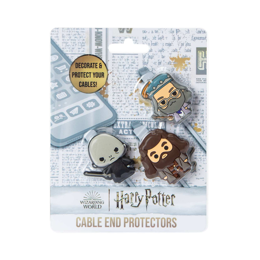 Set 3 Protectores de extremo para cables Harry Potter