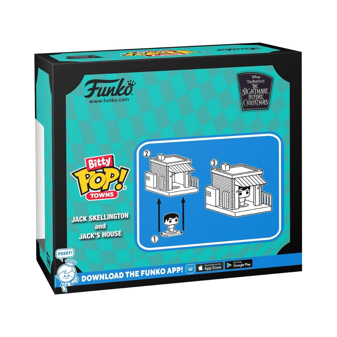 Bitty Pop Towns: Casa de Jack + Jack Skellington (The Nightmare Before Christmas)