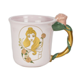 Taza de Cerámica con Asa Esculpida "Bella" - La Bella y la Bestia