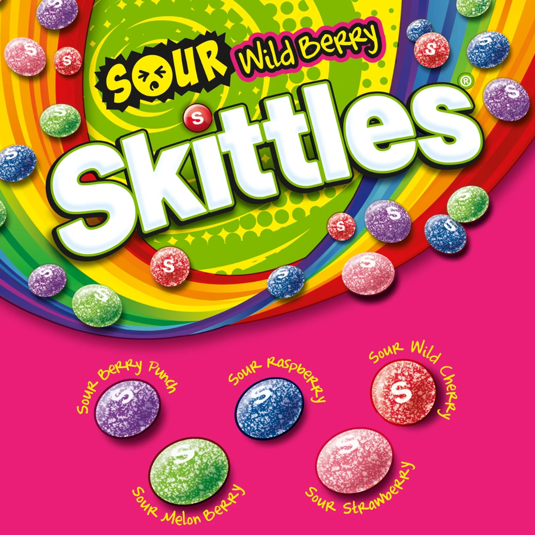 Skittles Sour Wild Berry – Edición Limitada Wicked