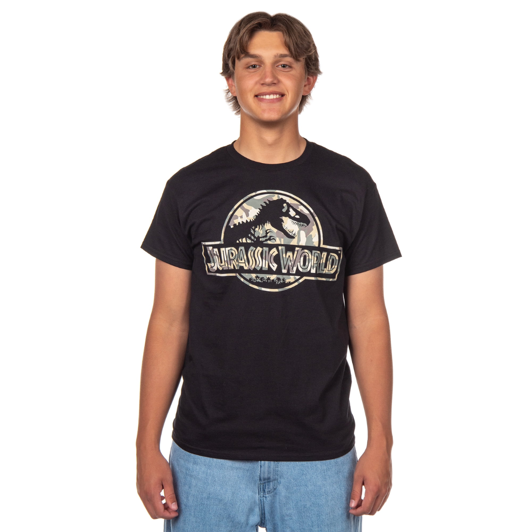 Polera Gráfica Logo Camuflado - Jurassic World