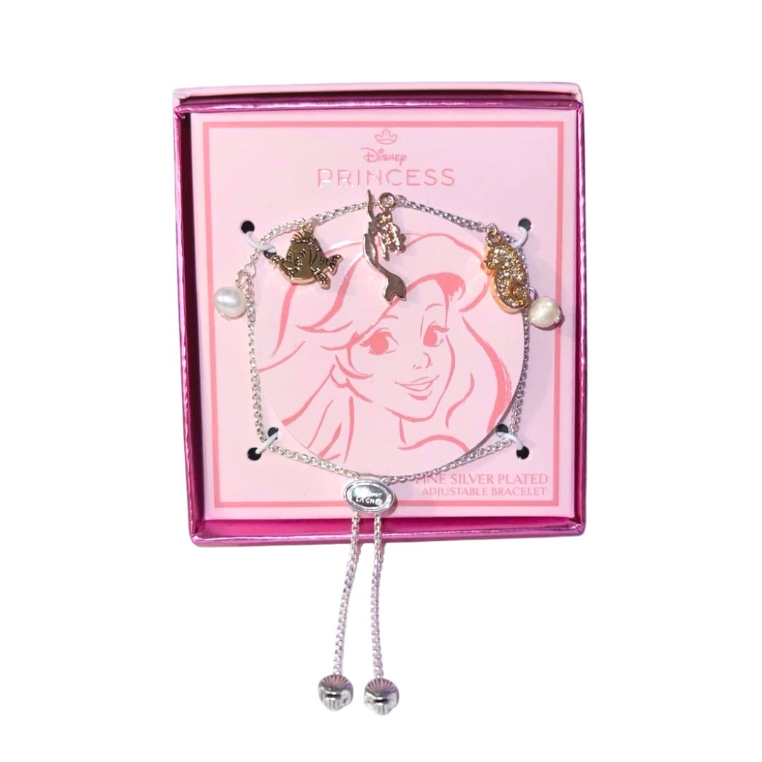 Pulsera Ajustable de Plata de La Sirenita