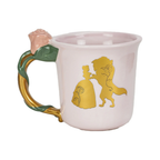 Taza de Cerámica con Asa Esculpida "Bella" - La Bella y la Bestia