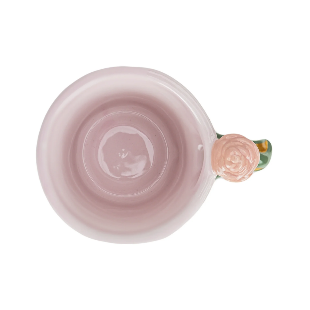 Taza de Cerámica con Asa Esculpida "Bella" - La Bella y la Bestia