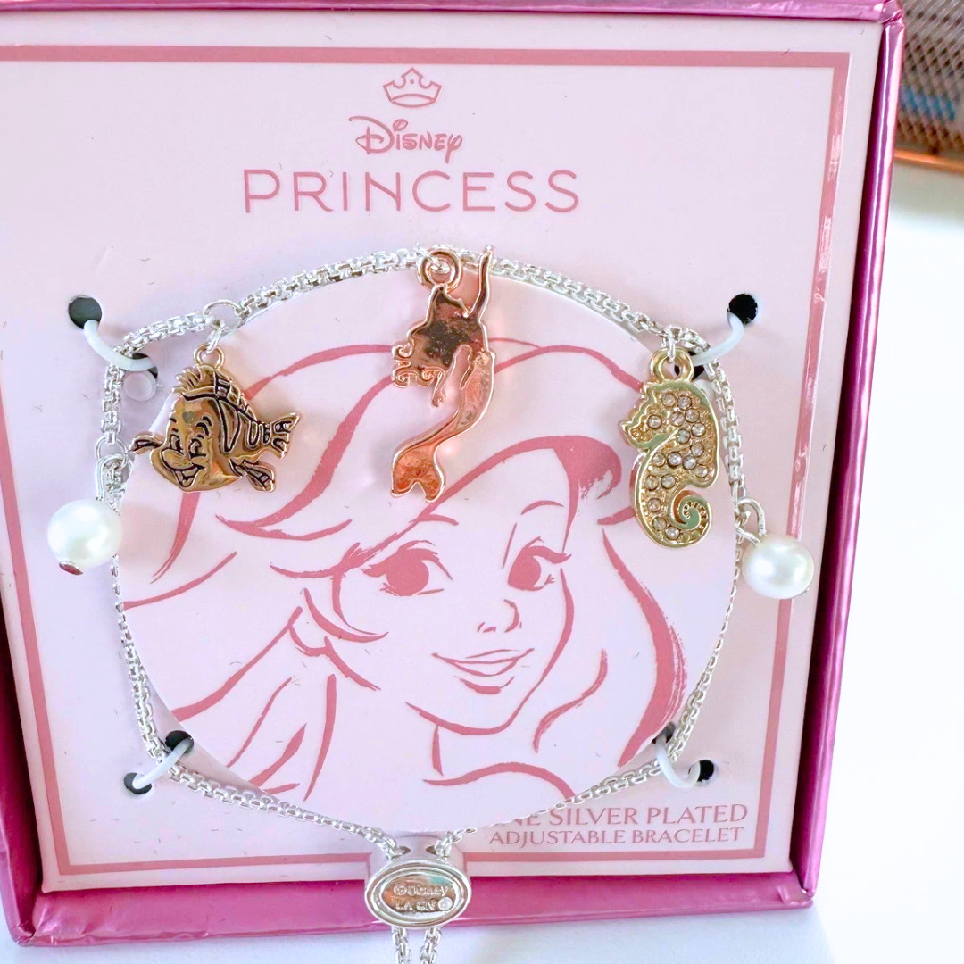 Pulsera Ajustable de Plata de La Sirenita