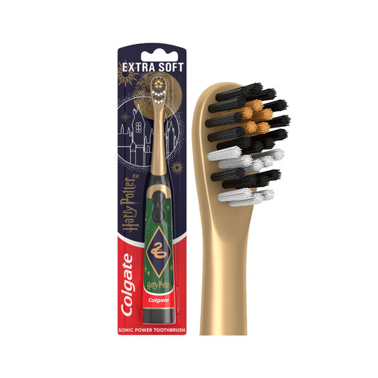 [PREVENTA] Cepillo de dientes eléctrico Colgate Harry Potter – Slytherin (Cerdas Extra Suaves)