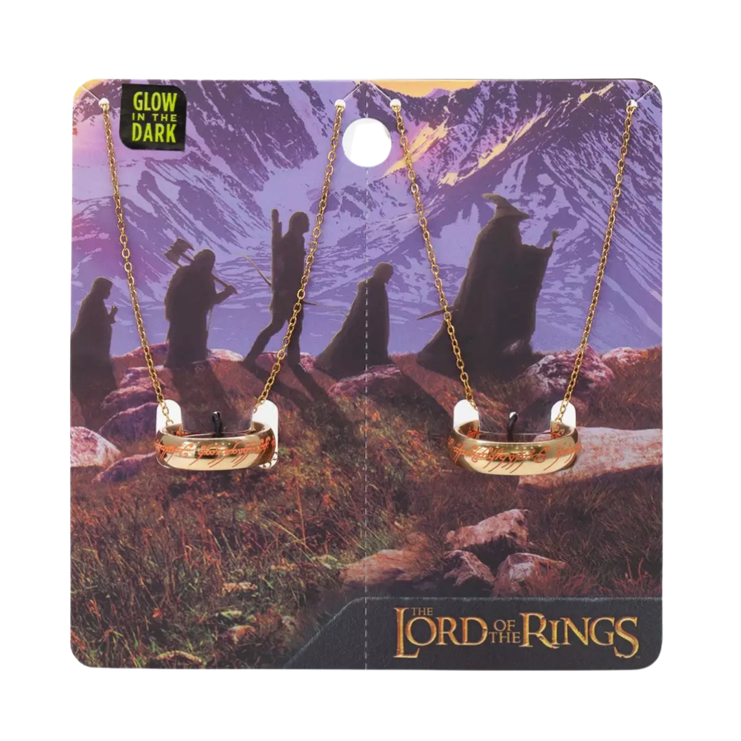The Lord of the Rings – Set de Collares Best Friends “One Ring” (Brilla en la Oscuridad)