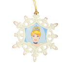 Adorno Navideño de Porcelana Cenicienta Copo de Nieve — Disney Showcase, Lenox