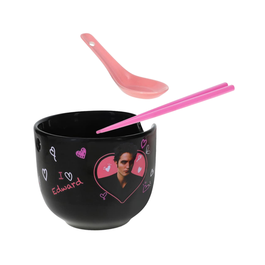 Set Bowl + Palillos + Cuchara Team Edward Twilight