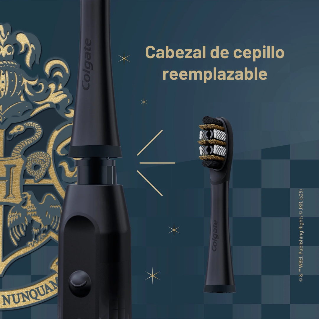 Cepillo de dientes sónico Colgate Harry Potter para adultos (Cerdas Suaves) – Negro