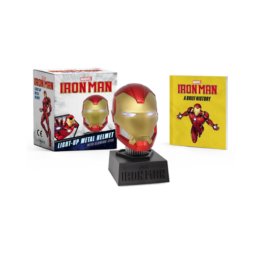 Marvel Iron Man Light-Up Metal Helmet – Mini Réplica con Ojos Luminosos (RP Minis)