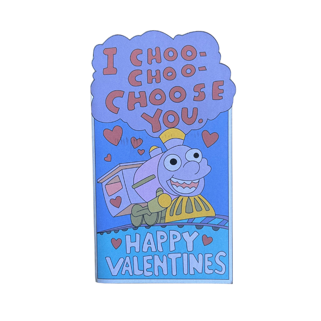 Tarjeta San Valentín Choo-Choo Los Simpsons