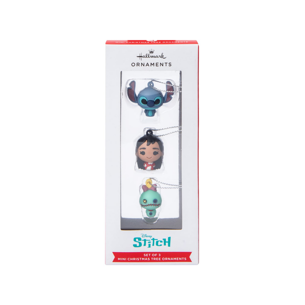Set de 3 Adornos Miniatura Lilo & Stitch — Hallmark