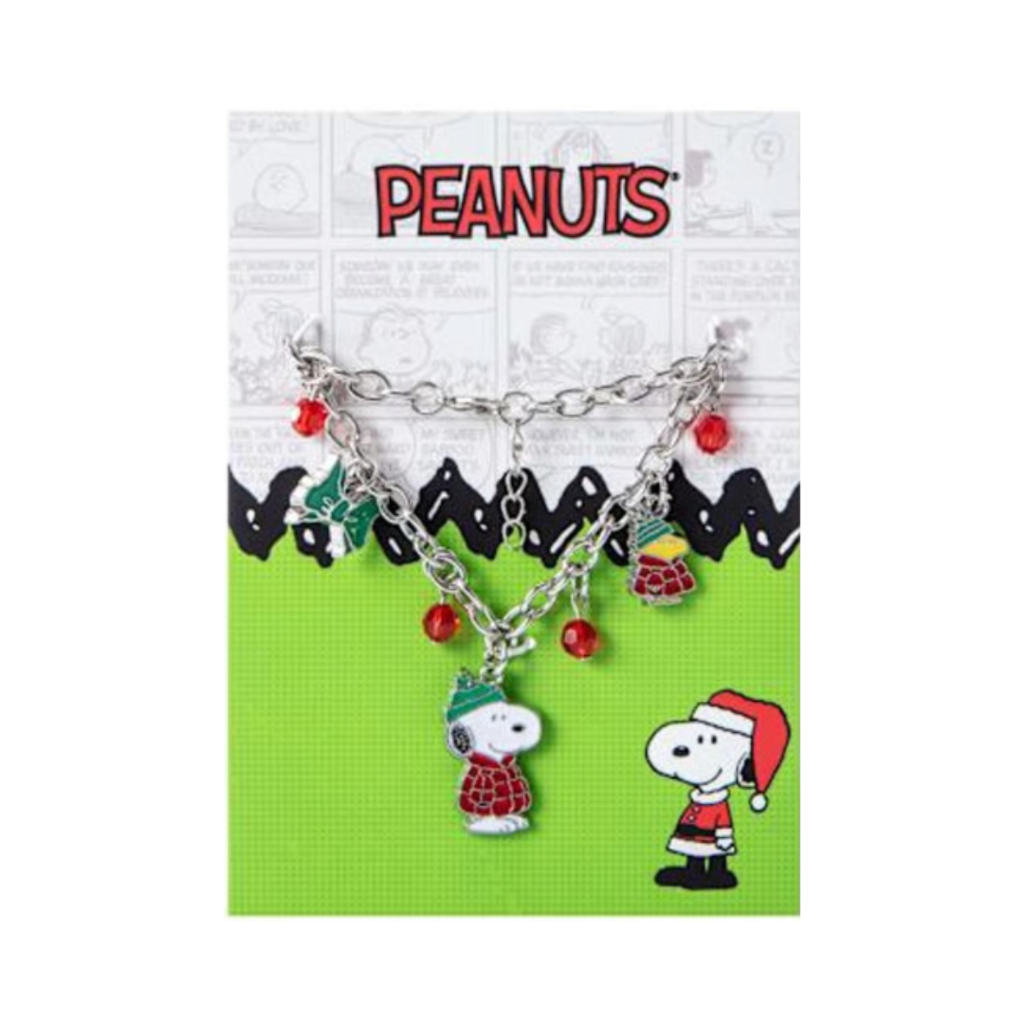 Pulsera Snoopy Navideña con Dijes — Peanuts