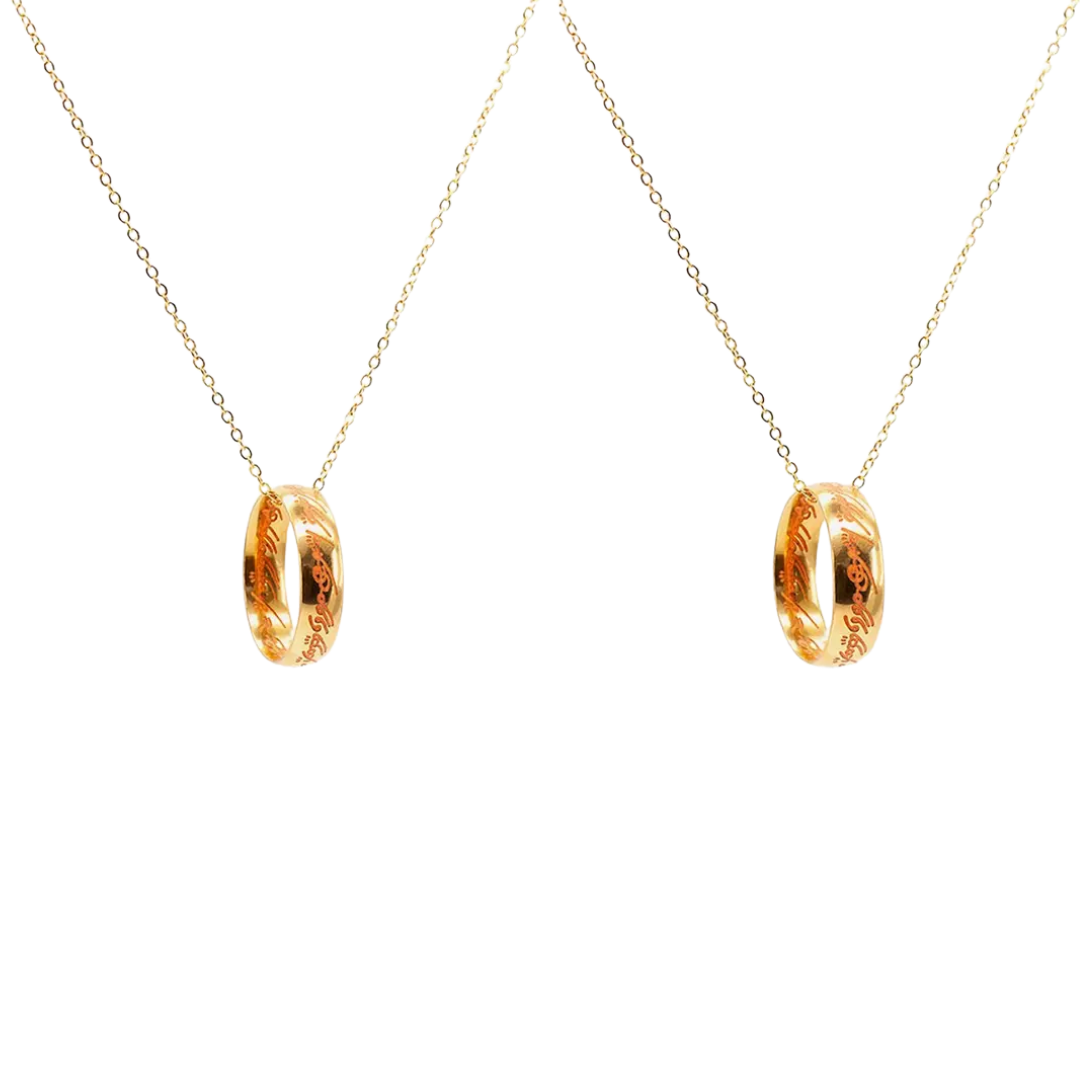 The Lord of the Rings – Set de Collares Best Friends “One Ring” (Brilla en la Oscuridad)