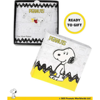 Collar Oficial Snoopy y Woodstock – Colgante con Corazón de Cristal Rojo