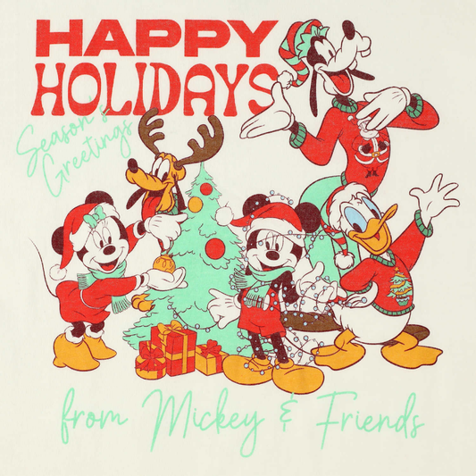 Polera Disney Mickey & Friends “Happy Holidays