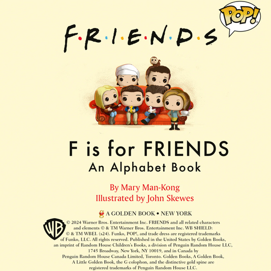 Libro de Abecedario Friends – Funko Pop! x Little Golden Book (Inglés)