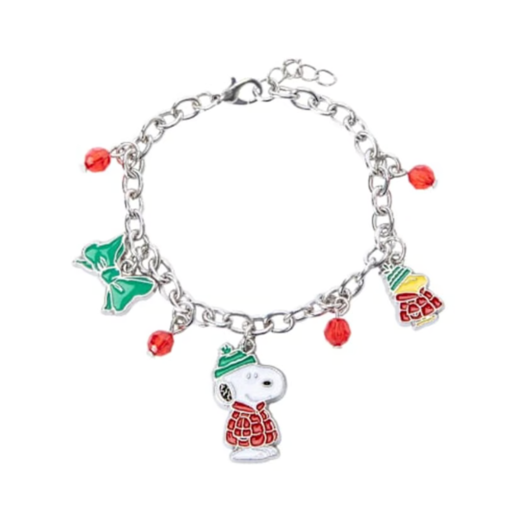 Pulsera Snoopy Navideña con Dijes — Peanuts