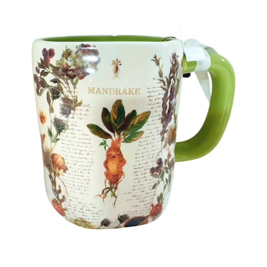 Rae Dunn x Harry Potter – Taza “Wizard School Herbology” (Mandrágoras)