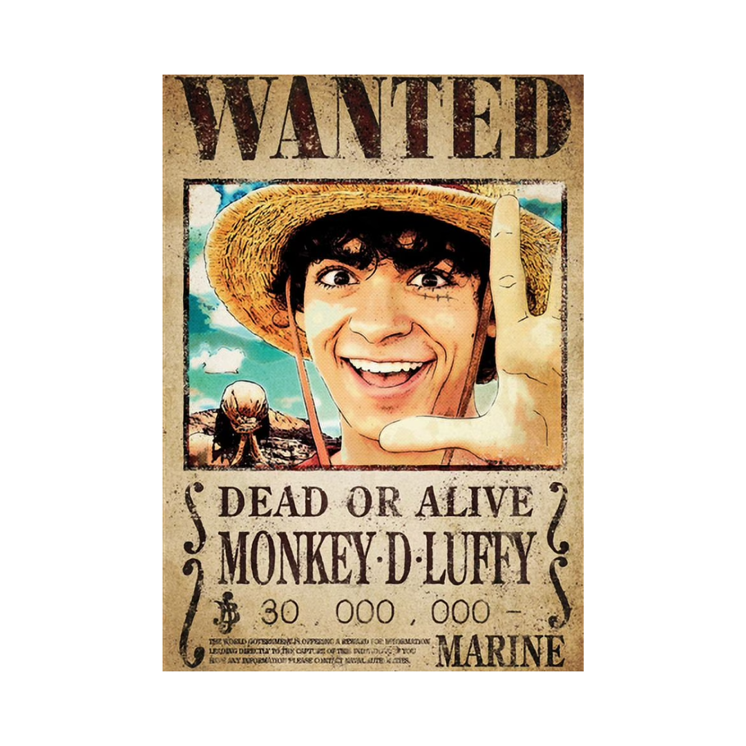 Imán para Refrigerador "WANTED" - One Piece