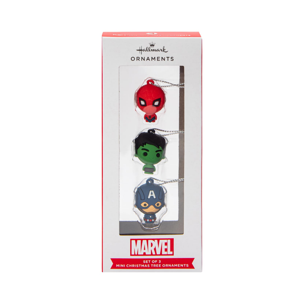 Set de 3 Adornos Miniatura Marvel — Hallmark