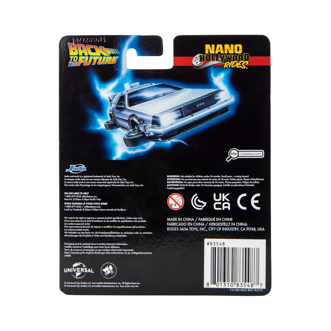 Nano Hollywood Rides – Set 3 Autos Die-Cast Back to the Future