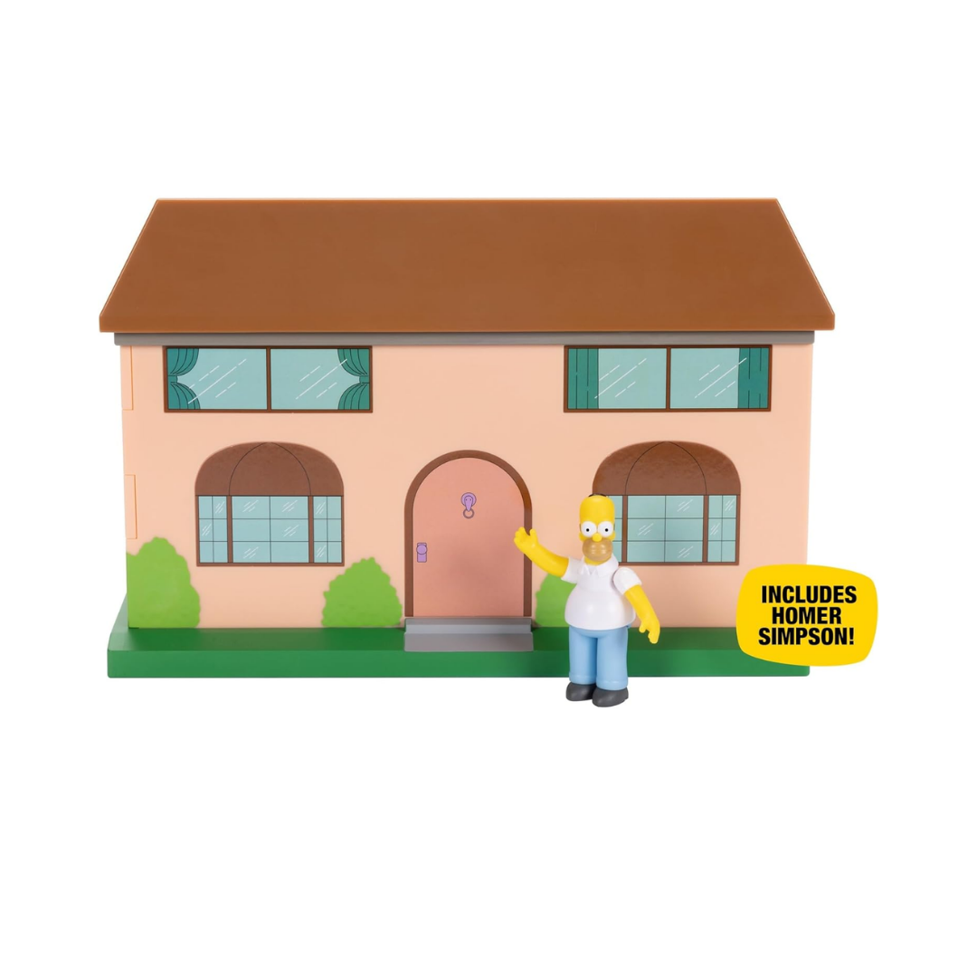 The Simpsons Living Room Diorama Playset – Casa de los Simpson con Figura de Homero