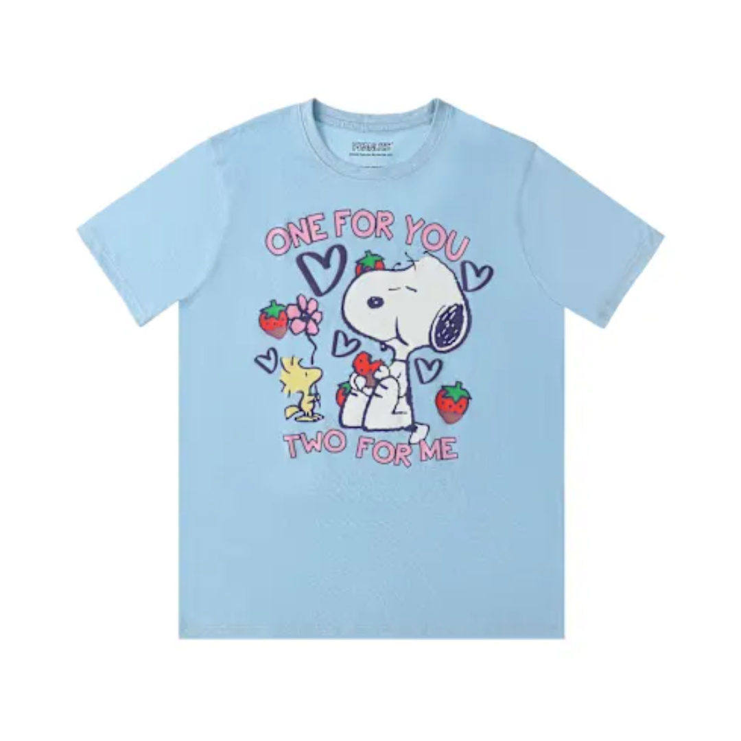 Polera Peanuts Snoopy “One For You Two For Me”