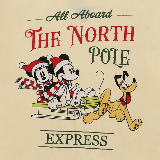 Polera Disney Mickey & Minnie “North Pole Express”
