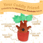 Peluche Mandrágora con Maceta
