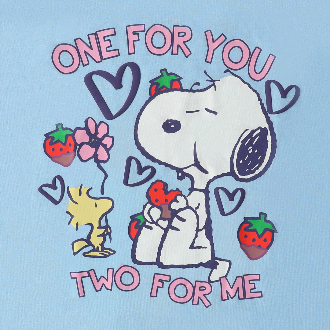 Polera Peanuts Snoopy “One For You Two For Me”