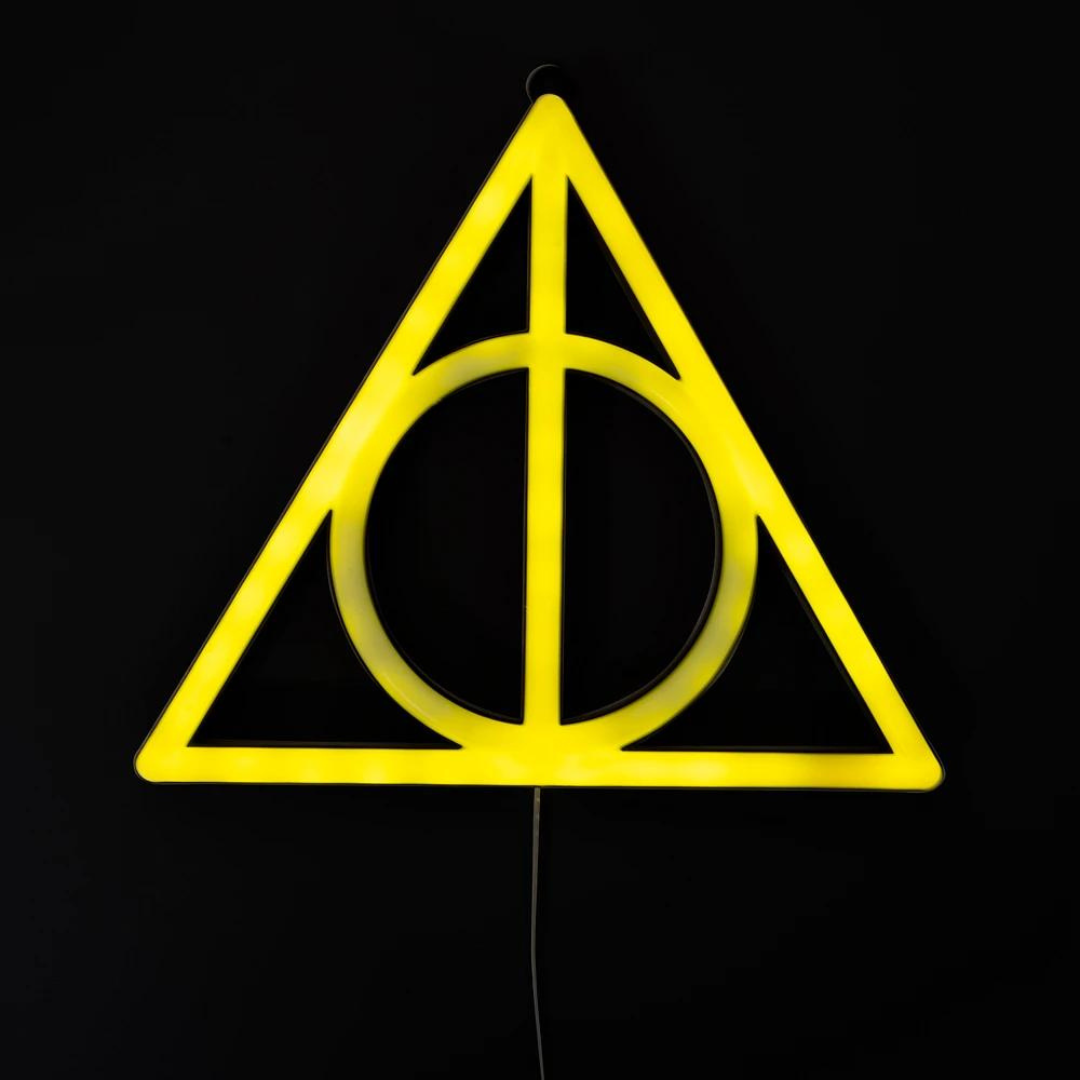 Letrero Neon Reliquias de la Muerte Harry Potter
