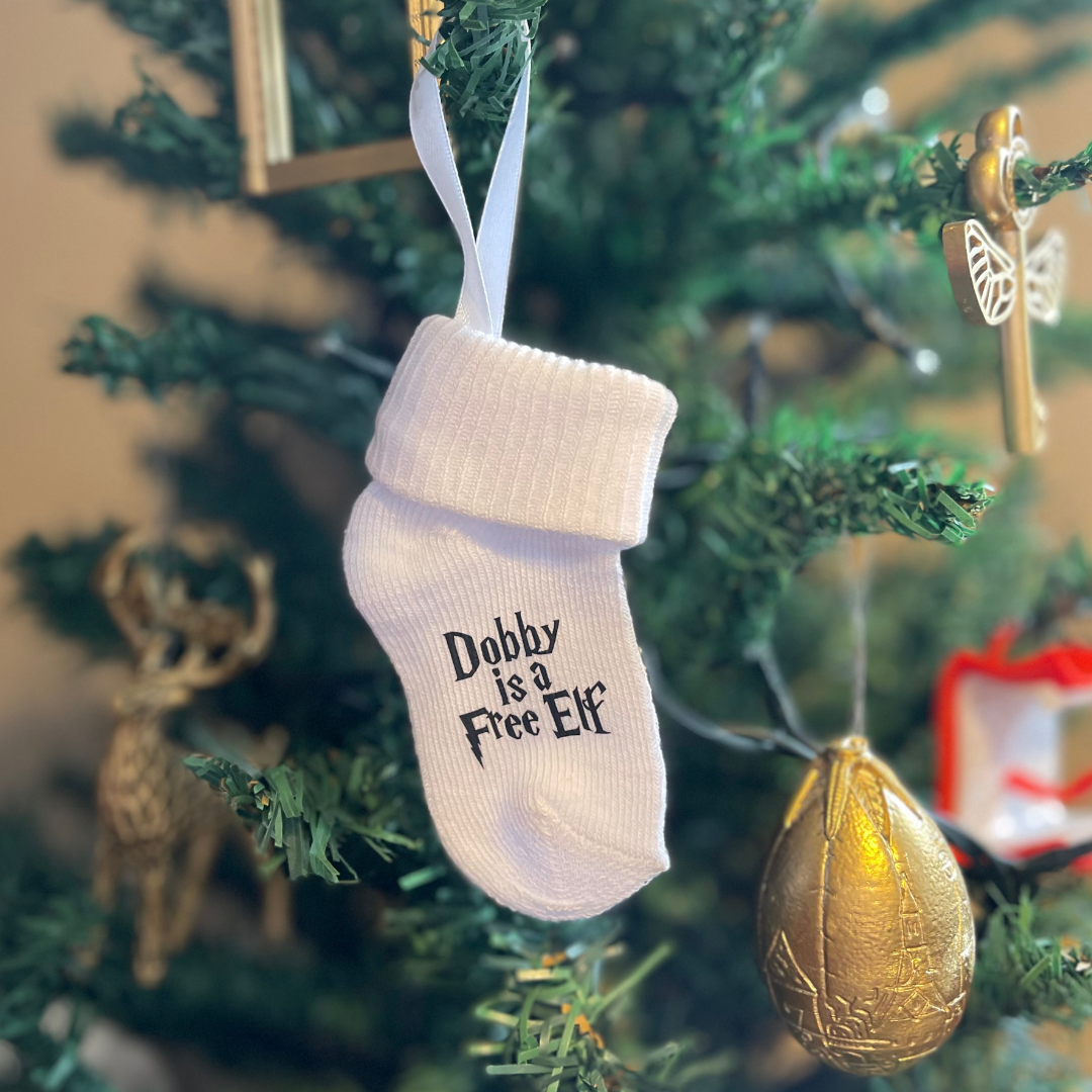 Adorno Navideño "Dobby is a Free Elf" — Harry Potter