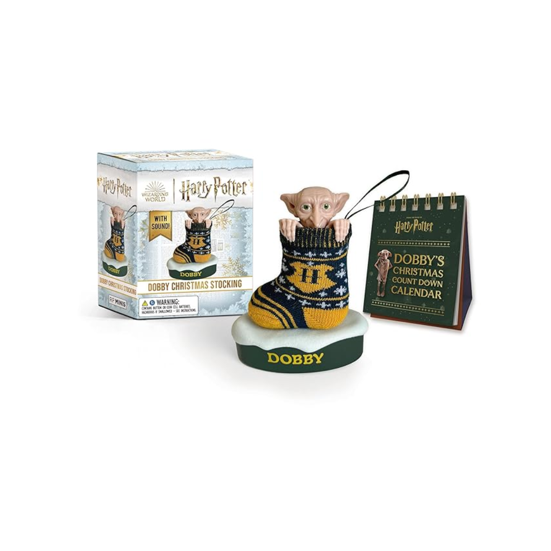 Adorno Navideño Dobby en Calcetín con Sonido — Harry Potter